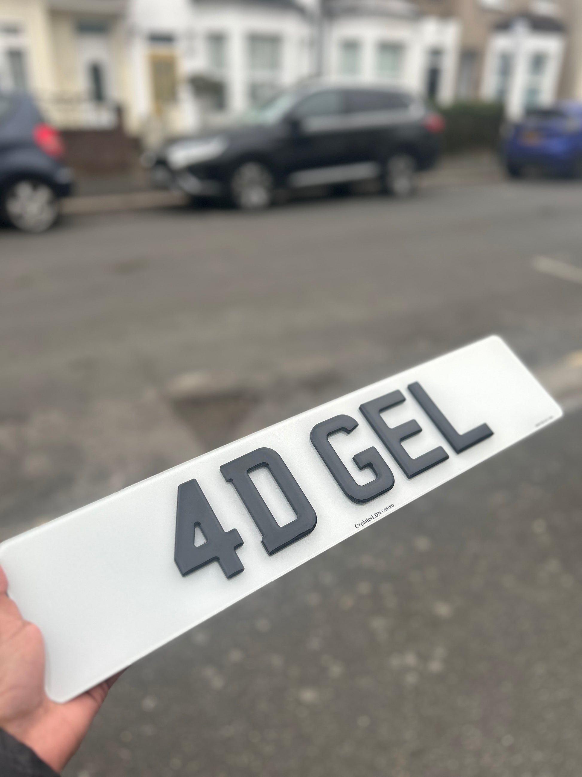 4D GEL NUMBER PLATE