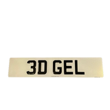 3D GEL NUMBER PLATE