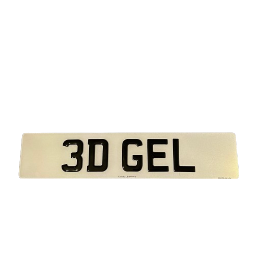 3D GEL NUMBER PLATE