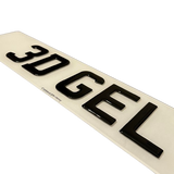 3D GEL NUMBER PLATE