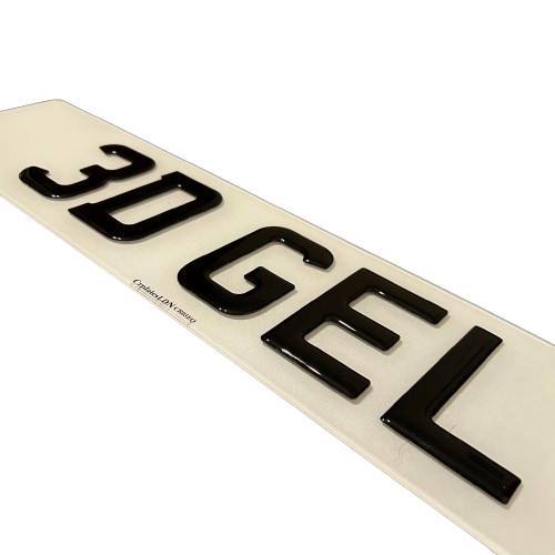 3D GEL NUMBER PLATE