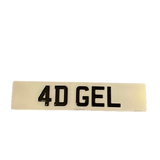 4D GEL NUMBER PLATE