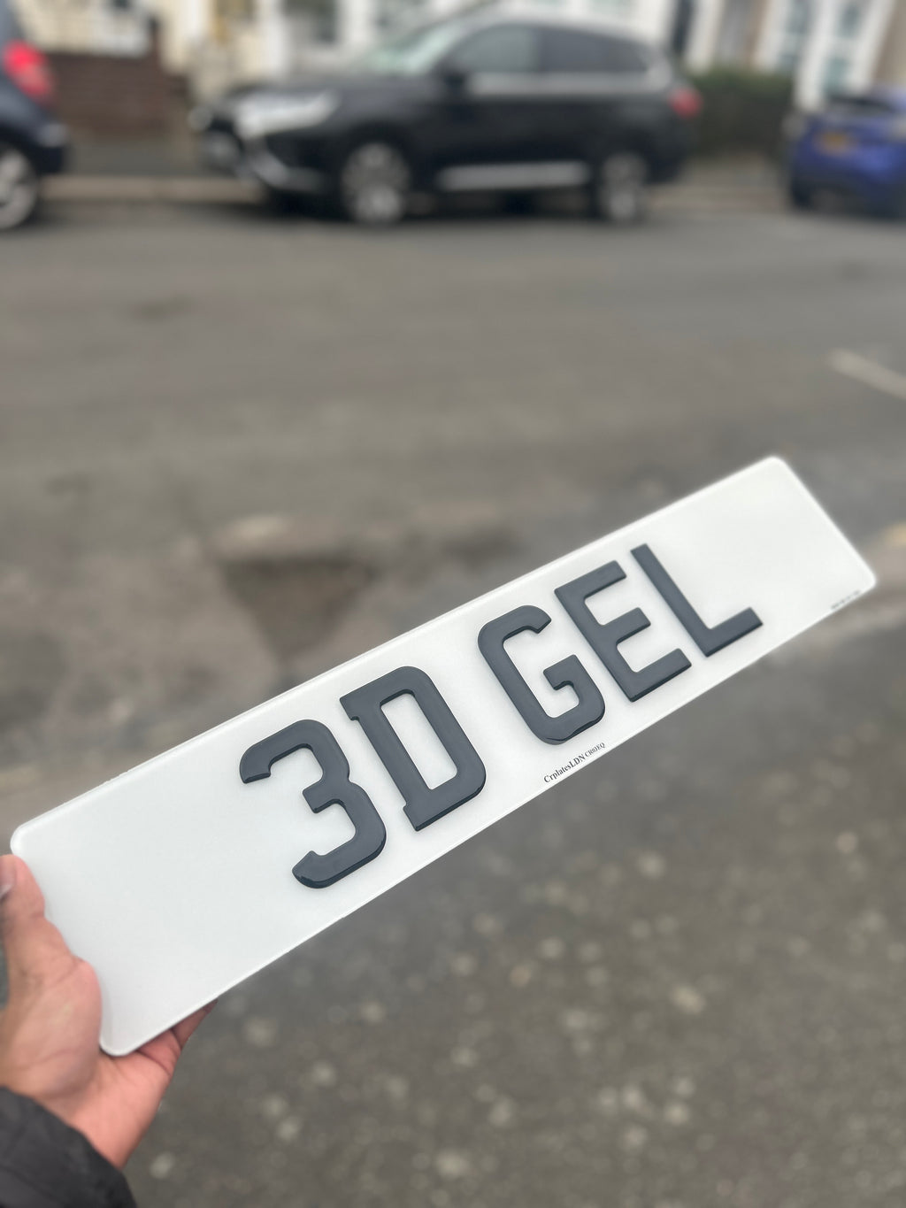 3D GEL NUMBER PLATE